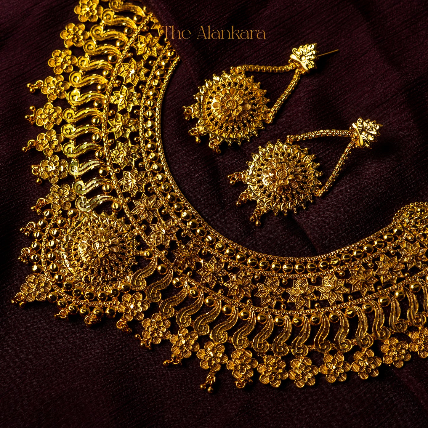 Alankara Goldplated Exclusive Traditional Minakari Bridal Necklace set