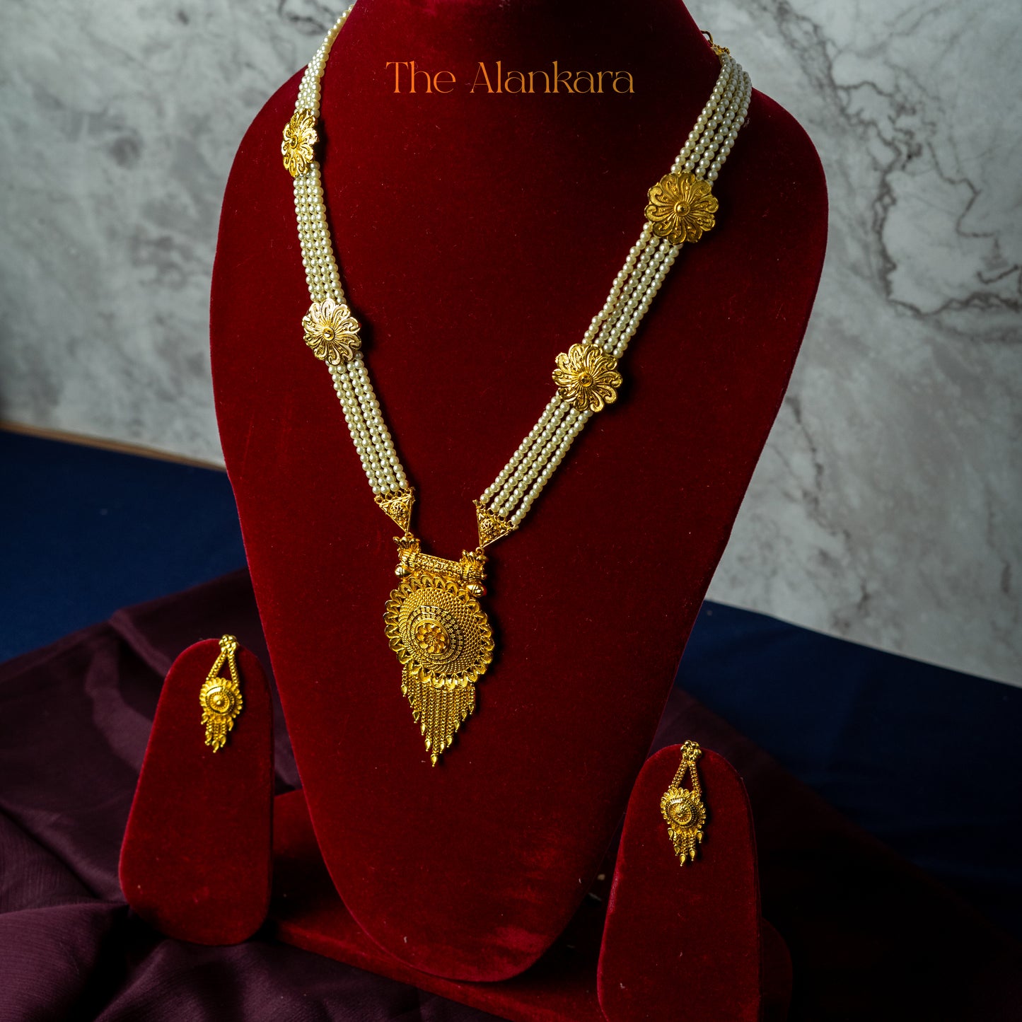 Alankara Goldplated Bengali Pearl Sitahar