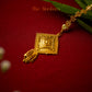 Traditional Barfi Design Gold Plated Tikli with Jhul