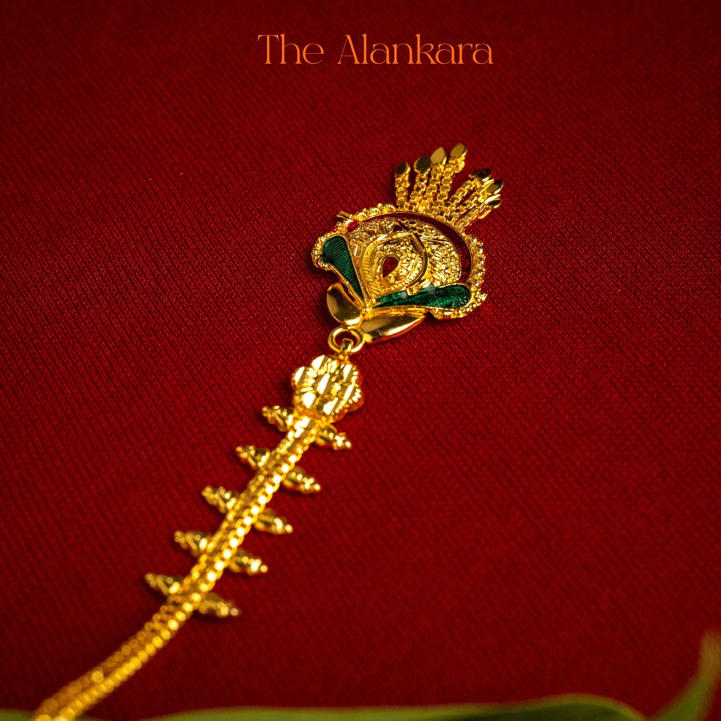 Traditonal Small gold Plated Meenakari Tikli