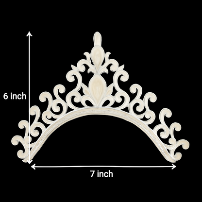 Women's Bengali Wedding Shola Bridal Crown/ Tahia Mukut - Nitya (T6ZZ9)