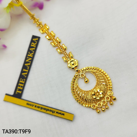 Chandbali Gold Plated Bengali Tikli - Mangtika